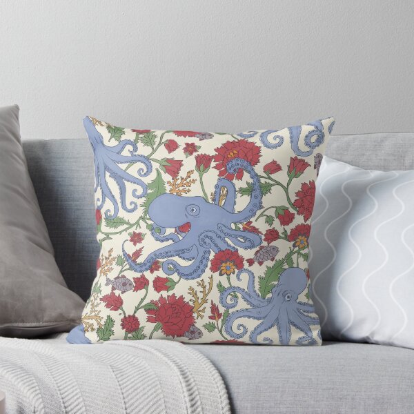 Item preview, Octopus Coral and Carnations Garden  designed and sold by dmitterhofer.