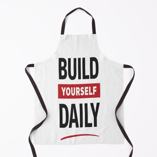Item preview, Build Yourself Daily Minimal Motivation Red Typography designed and sold by Wolf Creator.