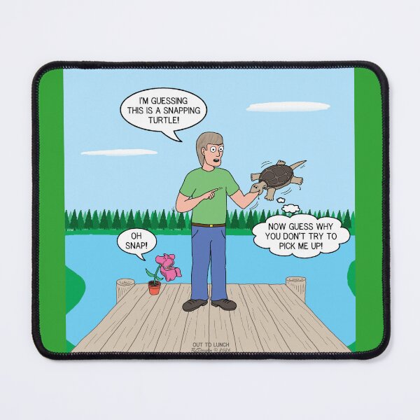 Item preview, The Wrong Way to Identify a Snapping Turtle! designed and sold by Out to Lunch Cartoons and More.