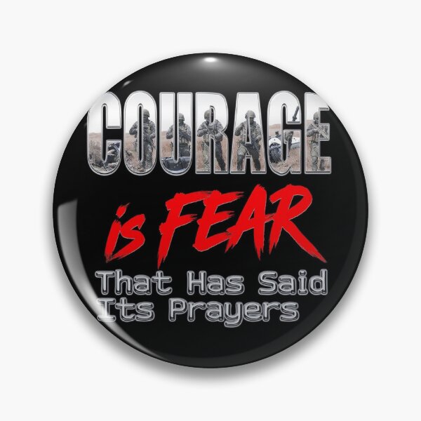 Item preview, Courage Is Fear In Prayer Print designed and sold by Lichentroupe63.