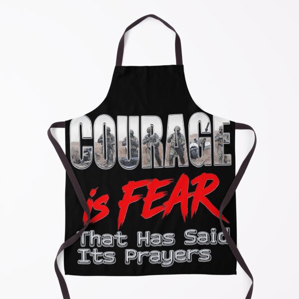 Item preview, Courage Is Fear In Prayer Print designed and sold by Lichentroupe63.