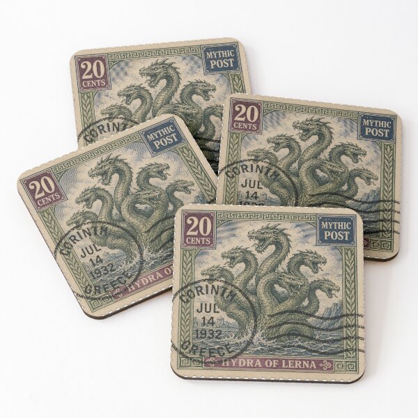 Item preview, Postage Stamp of a Hydra designed and sold by JJSizzleheimer.