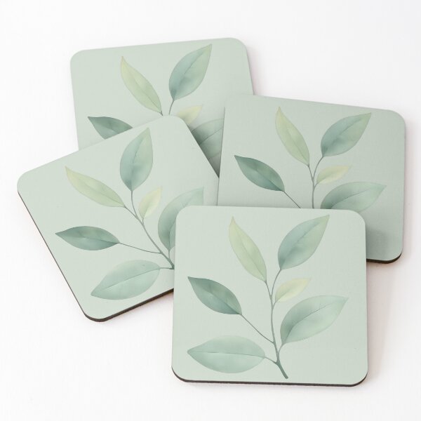 Item preview, Soft Green Leaf Sprig designed and sold by Calmersion Life.