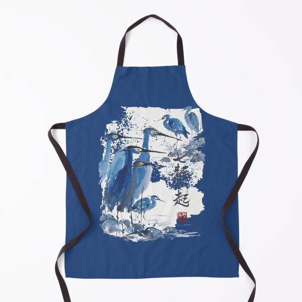 Item preview, Japanese Blue Heron Birds Traditions Nature designed and sold by JessArty ⭐⭐⭐⭐⭐.