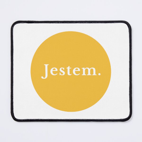 Item preview, Minimalist Jestem Polish Affirmation Yellow Circle designed and sold by LekkieStudioArt.