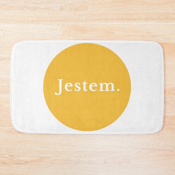 Item preview, Minimalist Jestem Polish Affirmation Yellow Circle designed and sold by LekkieStudioArt.