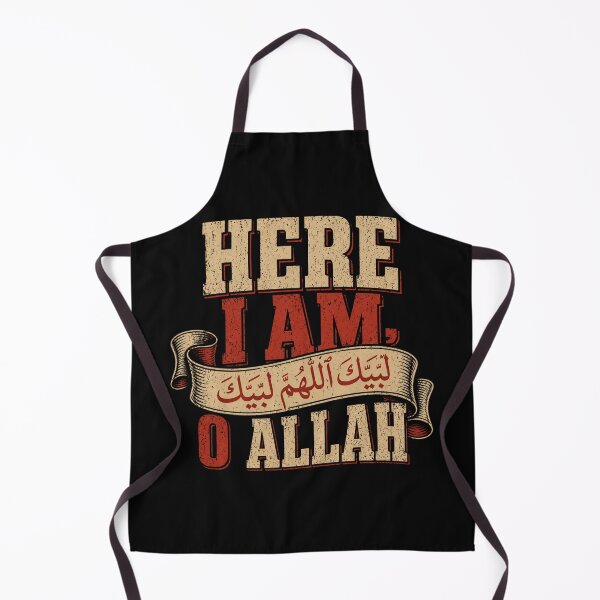 Item preview, Here I Am O Allah - Labbayk Vintage Hajj Typography designed and sold by thebestoffer.