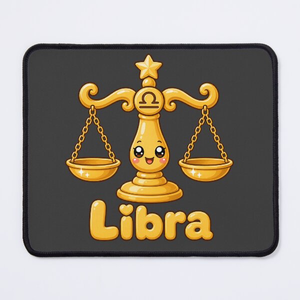 Item preview, LIBRA zodiac sign kawaii style designed and sold by CMYKStudio.