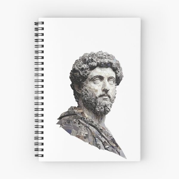 Item preview, Marcus Aurelius – Stoic Emperor | Literary Collage Portrait Art Print | Philosophy Poster designed and sold by OzzFrequency.