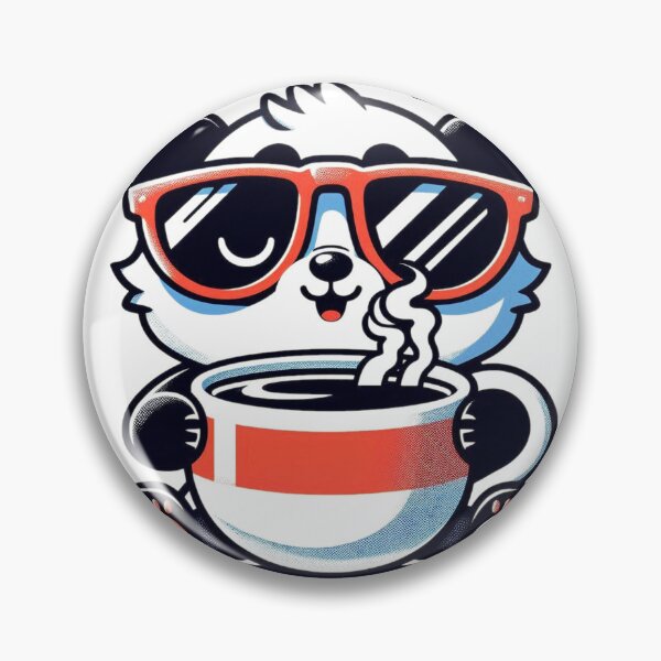 Item preview, Funny Panda Coffee Addict designed and sold by Retro@nimals.