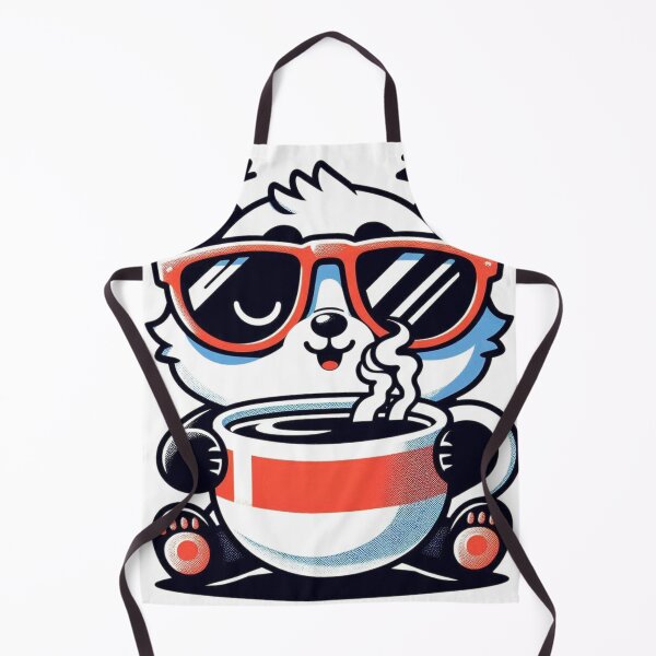 Item preview, Funny Panda Coffee Addict designed and sold by Retro@nimals.