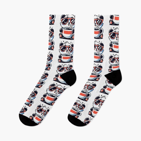 Item preview, Funny Panda Coffee Addict designed and sold by Retro@nimals.