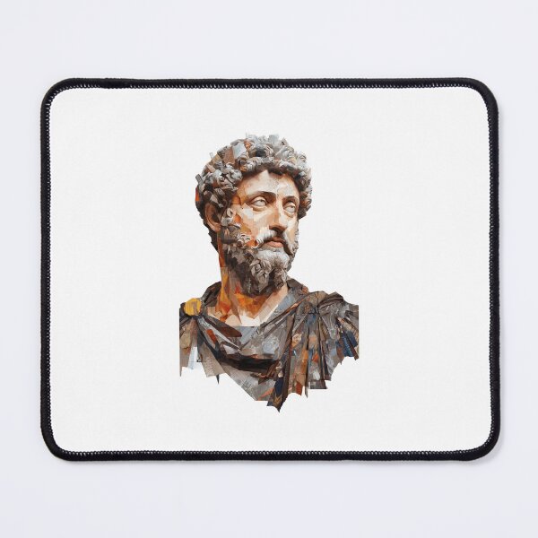 Item preview, Marcus Aurelius – Stoic Emperor | Literary Collage Portrait Art Print | Philosophy Poster designed and sold by OzzFrequency.