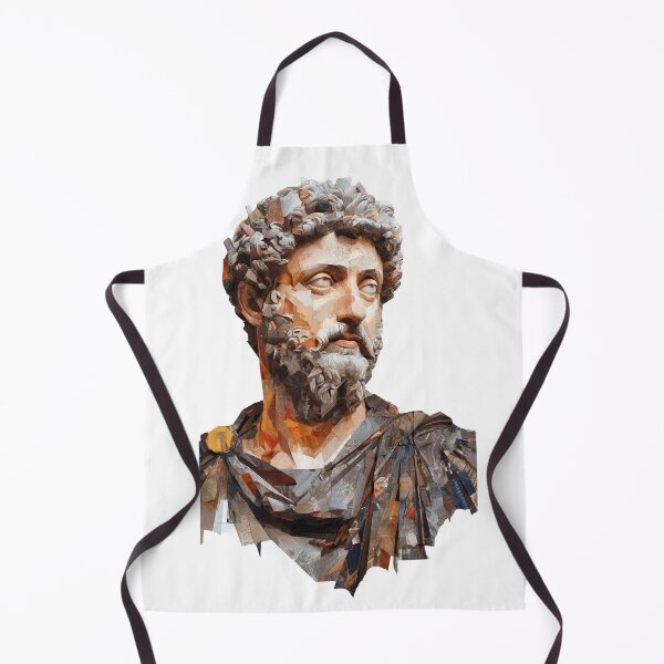 Item preview, Marcus Aurelius – Stoic Emperor | Literary Collage Portrait Art Print | Philosophy Poster designed and sold by OzzFrequency.