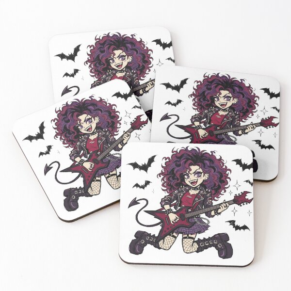 Item preview, Succubus Rockstar Girl | Goth Punk Anime Demon designed and sold by RiderSpoon.