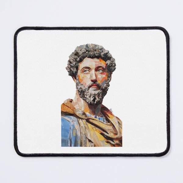 Item preview, Marcus Aurelius – Stoic Emperor | Literary Collage Portrait Art Print | Philosophy Poster designed and sold by OzzFrequency.