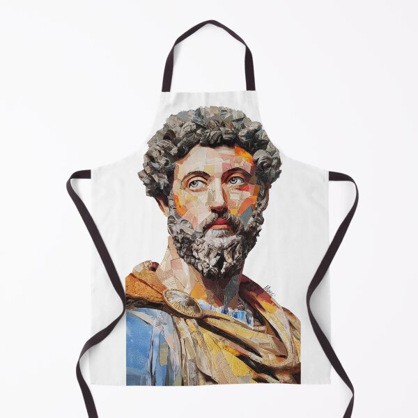 Item preview, Marcus Aurelius – Stoic Emperor | Literary Collage Portrait Art Print | Philosophy Poster designed and sold by OzzFrequency.