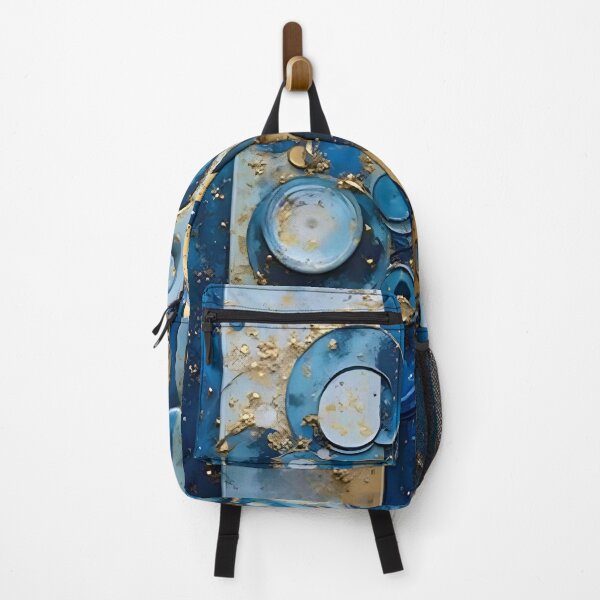 Item preview, Blue Gold Circles After Klimt designed and sold by Vicky Brago-Mitchell®.