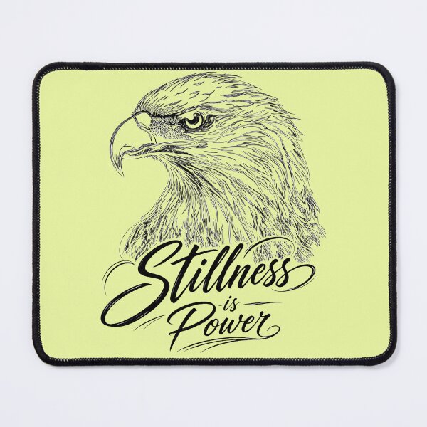 Item preview, Stillness is Power Eagle Line Art | Minimalist Motivational Design designed and sold by innerfaith.