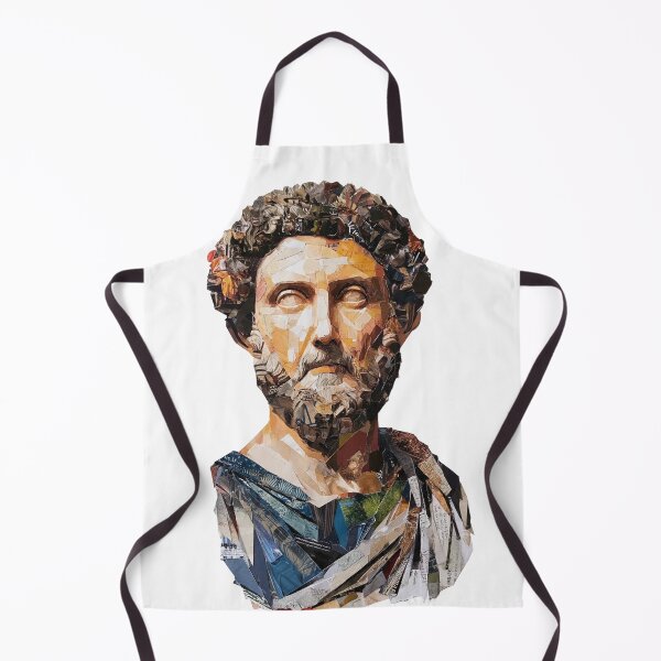 Item preview, Marcus Aurelius – Stoic Emperor | Literary Collage Portrait Art Print | Philosophy Poster designed and sold by OzzFrequency.