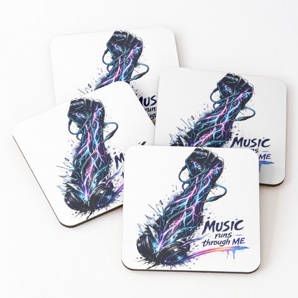 Artikelvorschau, Musik fließt durch mich – Neon Music Veins Grafikdesign entworfen und verkauft von darkan1.