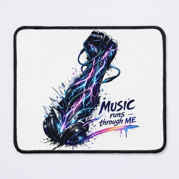 Item preview, Music Runs Through Me – Neon Music Veins Graphic Design designed and sold by darkan1.
