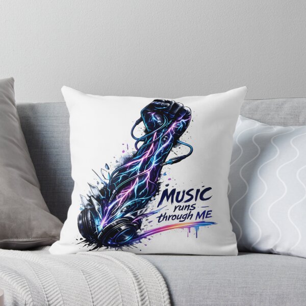 Artikelvorschau, Musik fließt durch mich – Neon Music Veins Grafikdesign entworfen und verkauft von darkan1.