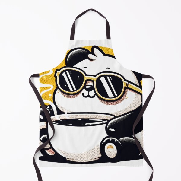 Item preview, Funny Panda Coffee Addict designed and sold by Retro@nimals.