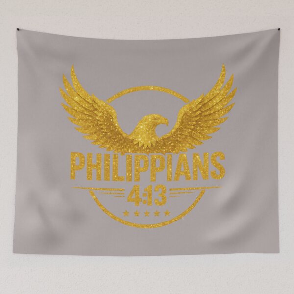 Item preview, Philippians 4:13 - Soaring on Eagle’s Wings - Christian Motivation by All43 designed and sold by All43.