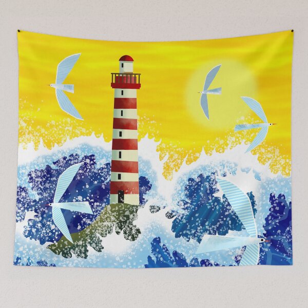 Item preview, Lighthouse at Sea designed and sold by Andrew  Hitchen.