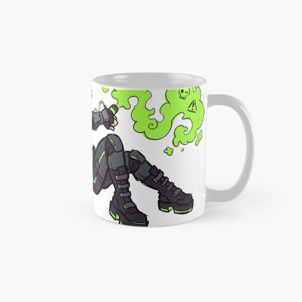 Item preview, Toxic Cyberpunk Ninja | Neon Gas Mask Girl | Techwear Anime designed and sold by RiderSpoon.