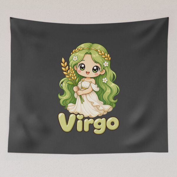 Item preview, VIRGO zodiac sign t-shirt  designed and sold by CMYKStudio.