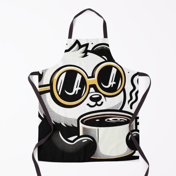 Item preview, Funny Panda Coffee Addict designed and sold by Retro@nimals.