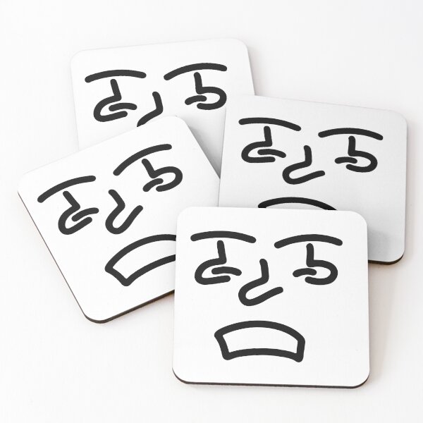 Item preview, Stealth Doodle Art – Dark Minimal Abstract Face Design designed and sold by felipemaldonadoart.