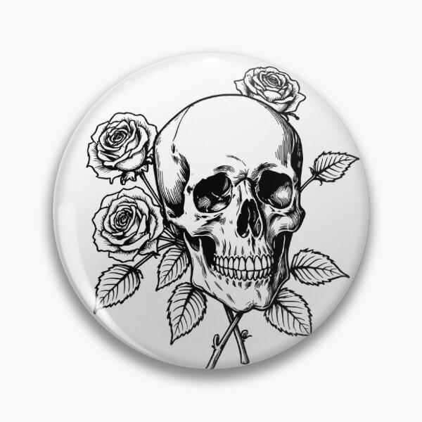 Item preview, Skull and Roses designed and sold by Lat3NightPrints.
