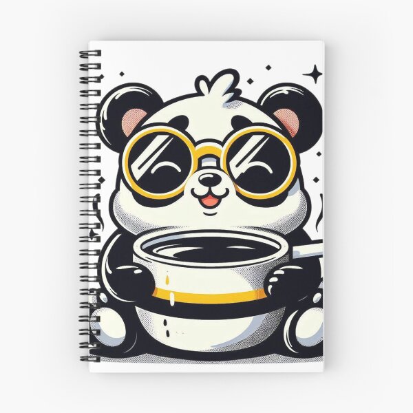 Item preview, Funny Panda Coffee Addict designed and sold by Retro@nimals.