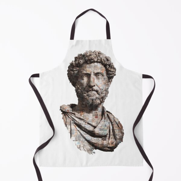 Item preview, Marcus Aurelius – Stoic Emperor | Literary Collage Portrait Art Print | Philosophy Poster designed and sold by OzzFrequency.