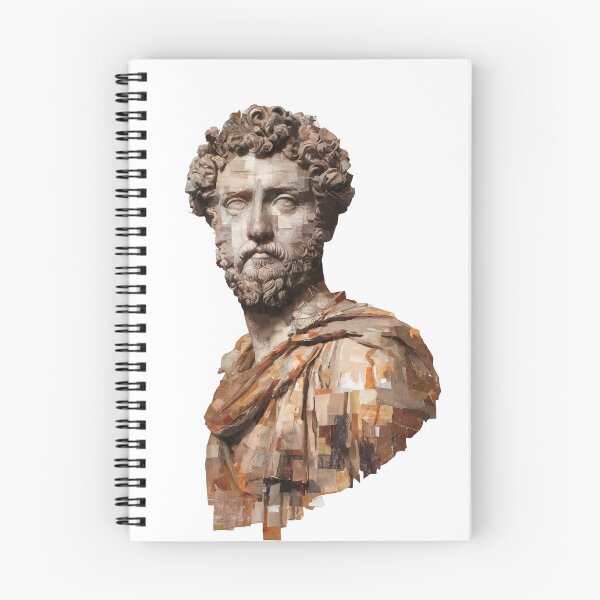 Item preview, Copy of Marcus Aurelius – Stoic Emperor | Literary Collage Portrait Art Print | Philosophy Poster designed and sold by OzzFrequency.