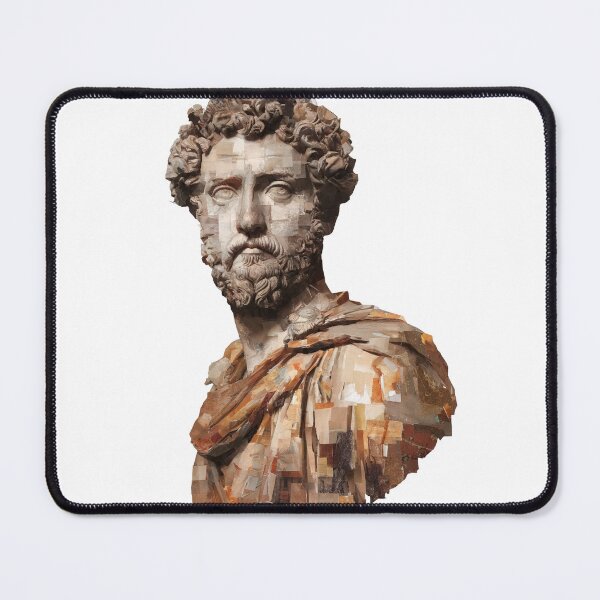 Item preview, Copy of Marcus Aurelius – Stoic Emperor | Literary Collage Portrait Art Print | Philosophy Poster designed and sold by OzzFrequency.