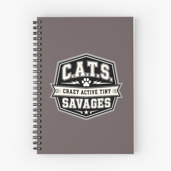 Item preview, C.A.T.S Crazy Active Tiny Savages Varsity Cat Badge Design designed and sold by Mindworx21.