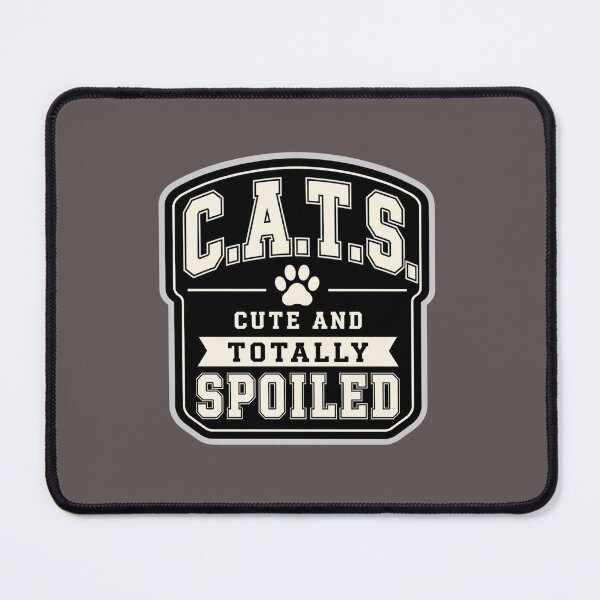 Item preview, Cute And Totally Spoiled Cat Typography Badge Design designed and sold by Mindworx21.