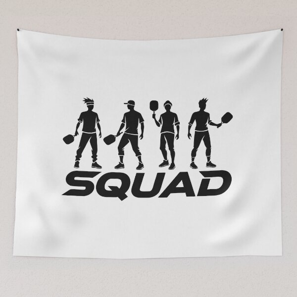 Item preview, Pickleball Squad Team Players Silhouette Group Sticker designed and sold by CutRootCo.