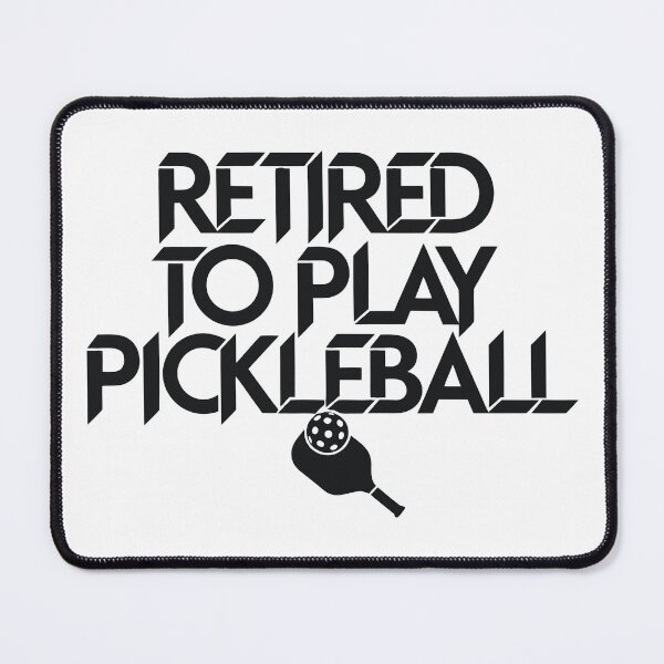 Item preview, Retired To Play Pickleball Funny Retirement Quote Sticker designed and sold by CutRootCo.