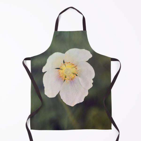 Item preview, White Anemone Flower Close-Up with Soft Bokeh designed and sold by RastislavS.