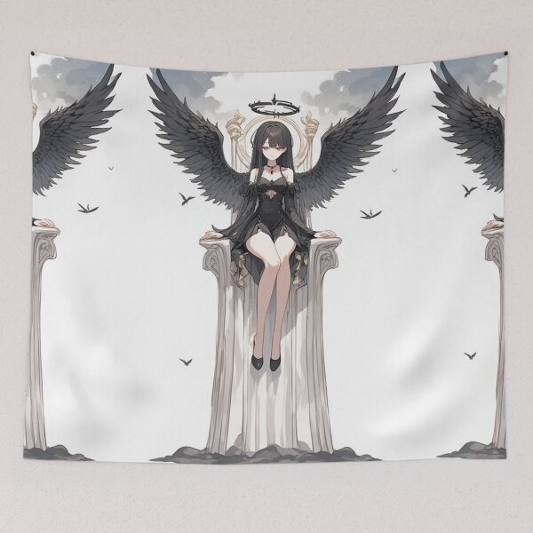 Item preview, Dark Angel Girl Anime and Throne designed and sold by ArtsJulian.