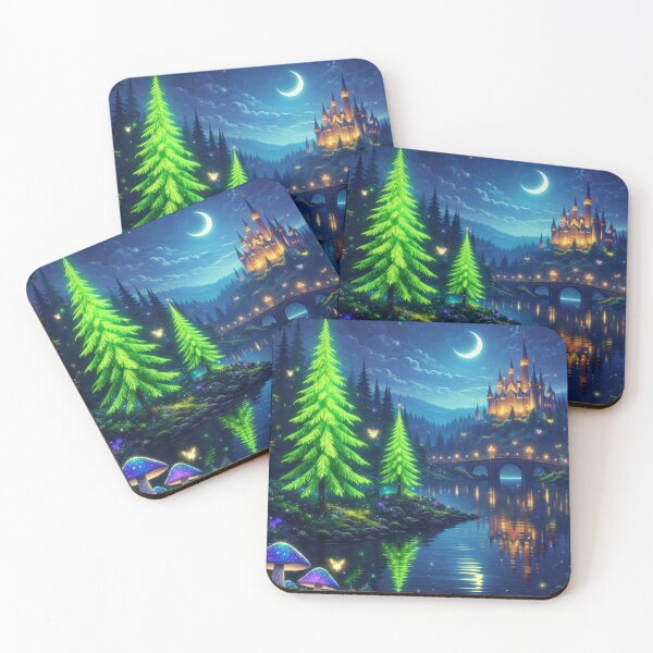 Item preview, magical forest night designed and sold by IMOBILYARI VibeCore.