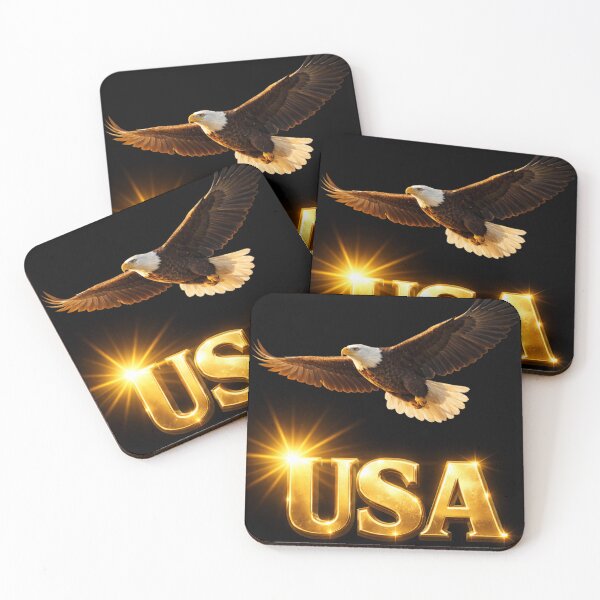 Item preview, Golden Freedom Flight – USA Bald Eagle designed and sold by IMOBILYARI.