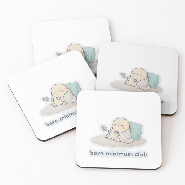Item preview,  Bare Minimum Club Sticker | Funny Relatable designed and sold by CutePlix.