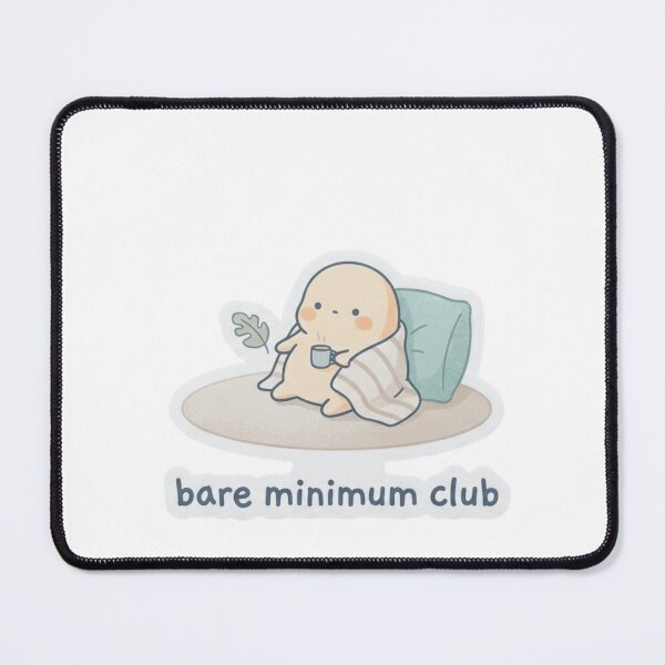 Item preview,  Bare Minimum Club Sticker | Funny Relatable designed and sold by CutePlix.