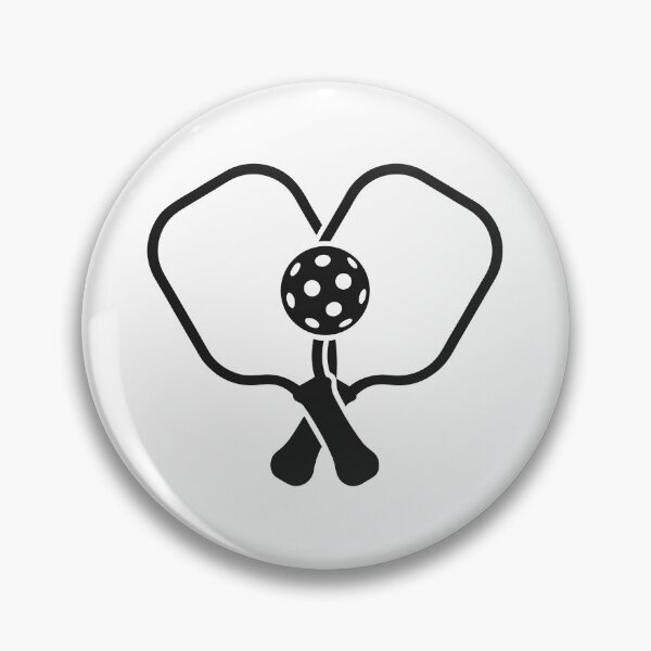 Item preview, Pickleball Love Heart Crossed Paddles Lover Sticker designed and sold by CutRootCo.